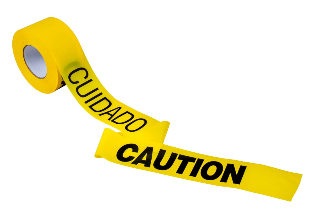Barricade Tape-CAUTION/CUIDADO 1000'x3"x2Mil