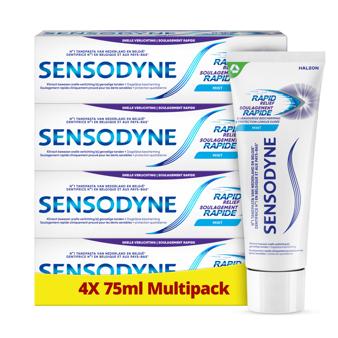 Sensodyne Rapid Relief Tandpasta 4 x 75 ml