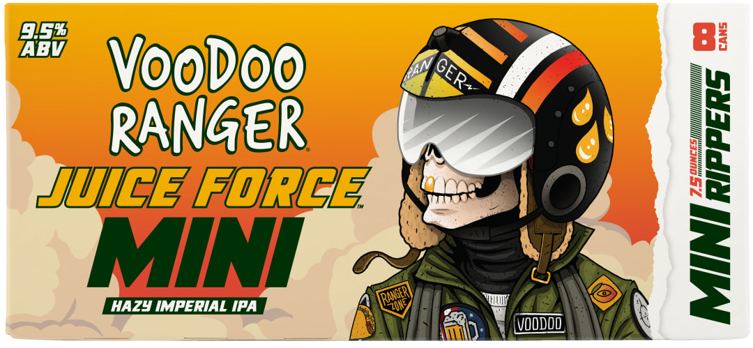 Voodoo Ranger Juice Force IPA Mini Rippers Beer, 8 Pack, 7.5 fl oz Cans