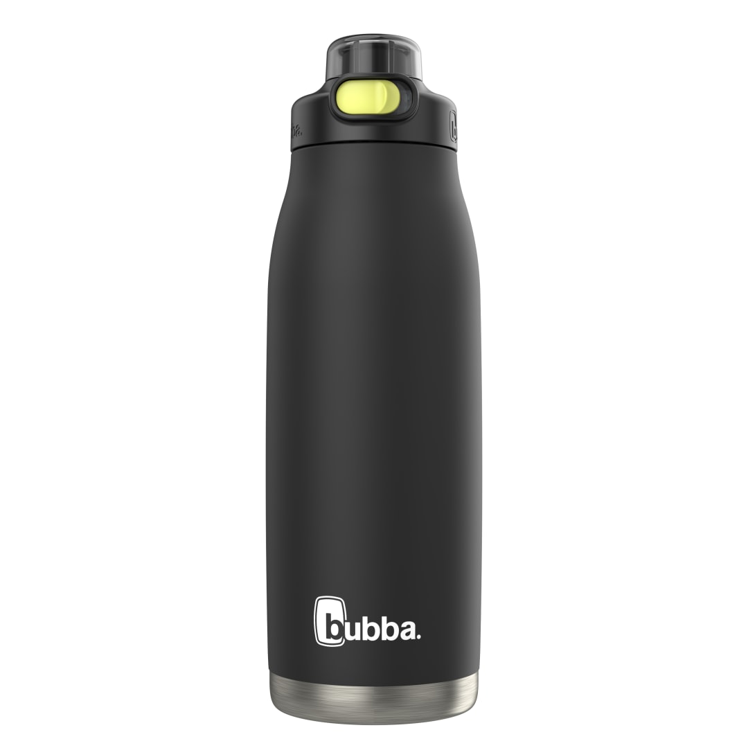 bubba® Botella de Agua Radiant, de Acero Inoxidable, con Boquilla de Goma, 32 oz, azul verde vibrante