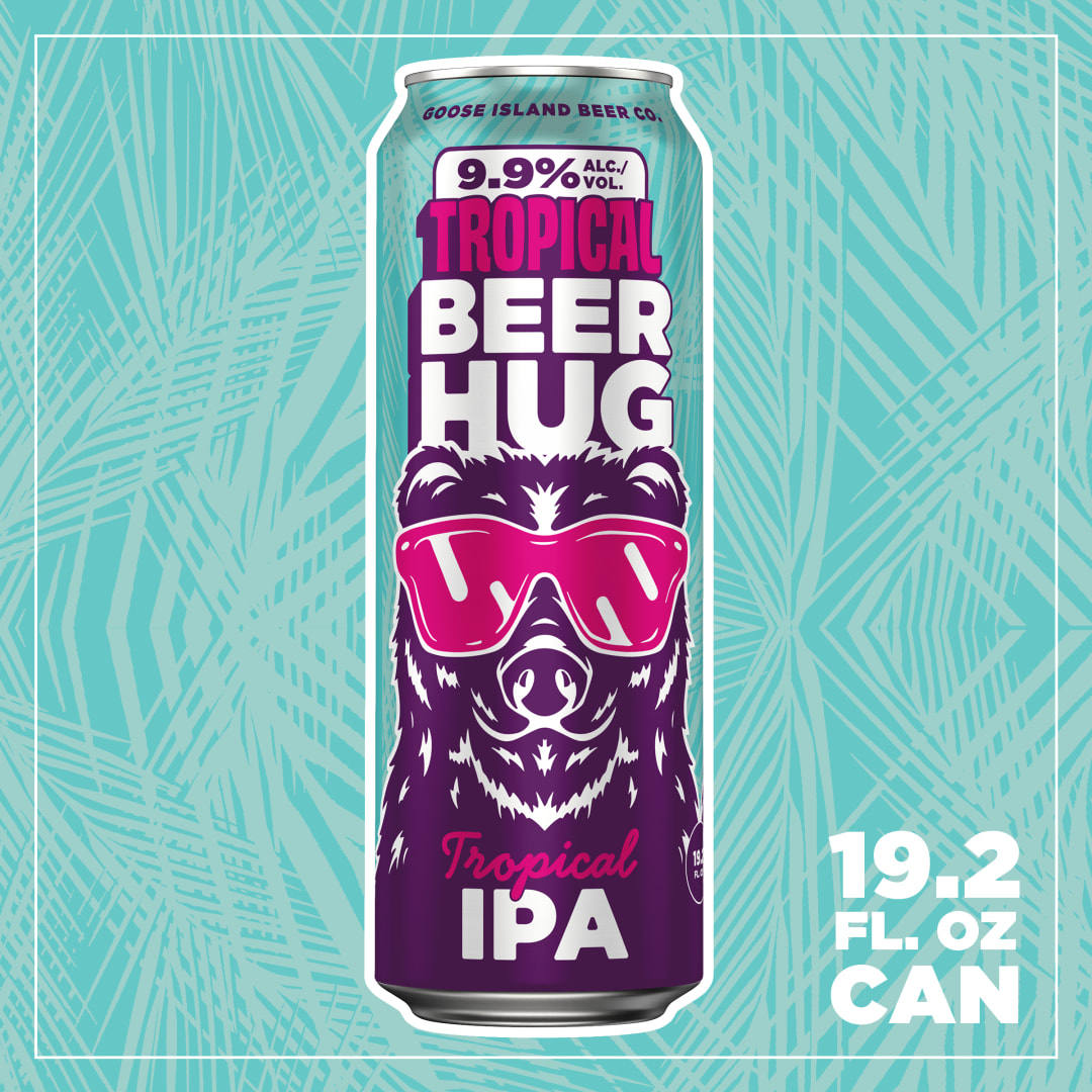 Goose Island Tropical Beer Hug 19.2 oz Single CAN 9_9ABV