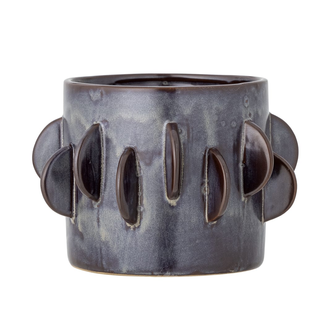82060456 - Roza Flowerpot, Grey, Stoneware STOCK: 124