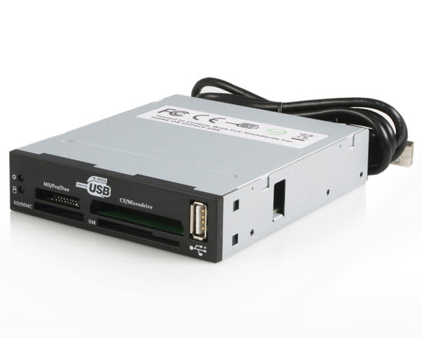3.5 Bay Black 7-in-1 Flash Card Reader