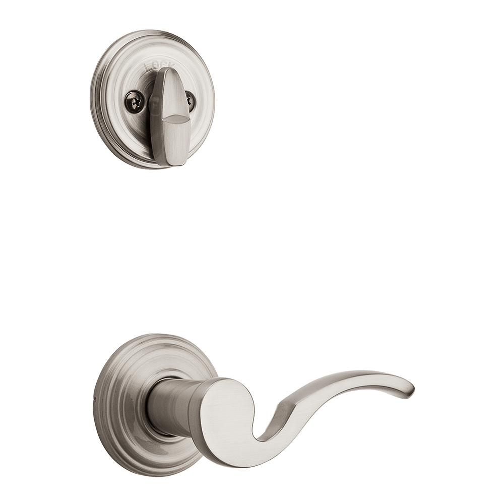 966 Single Cylinder Interior Pack w/ Brooklane Left-Handed Lever for Signature Series Handlesets in Satin Nickel