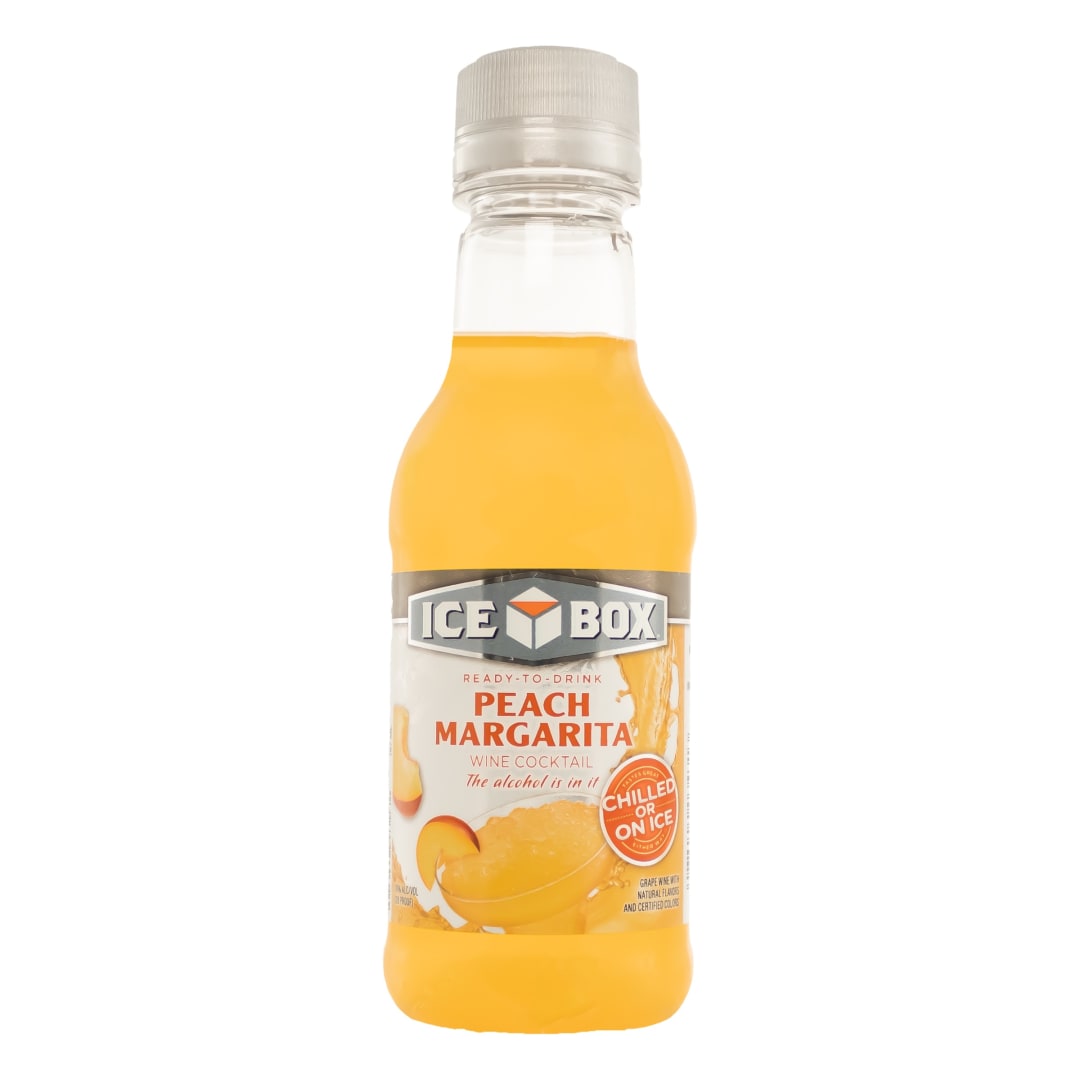 Ice Box Ready To Drink Peach Margarita Wine Cocktail 187ml 20 Proof