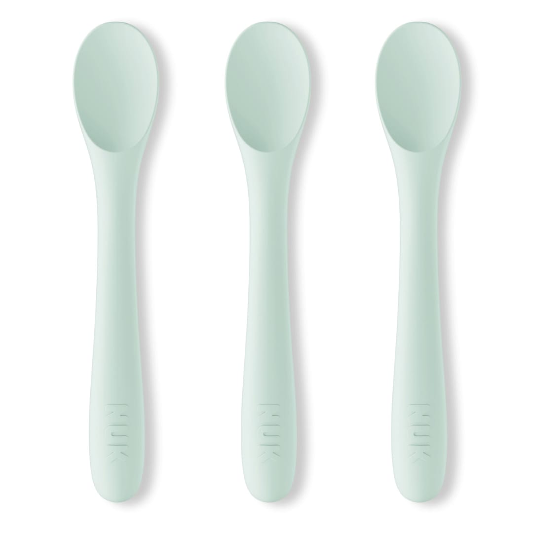 NUK® Silicone Baby Utensils | Set Includes 3 Baby Spoons