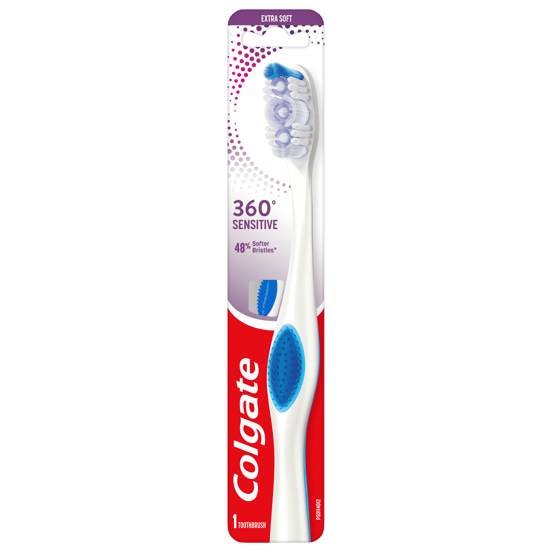 Colgate 360 Sensitive Toothbrush, Extra Soft, 1 Pack