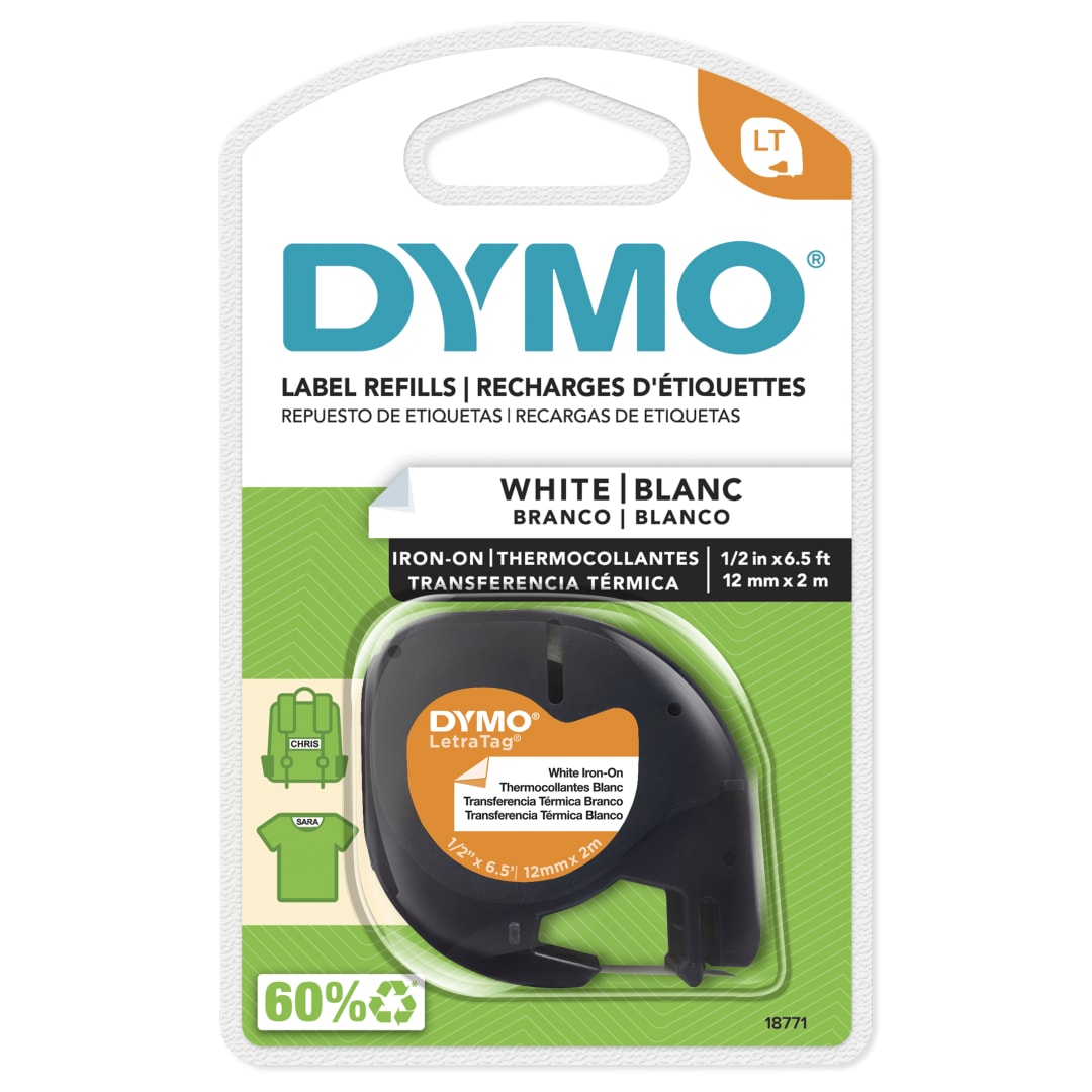 DY LT BLK/WHT IRON-ON TAPE NA/LA/ANZ