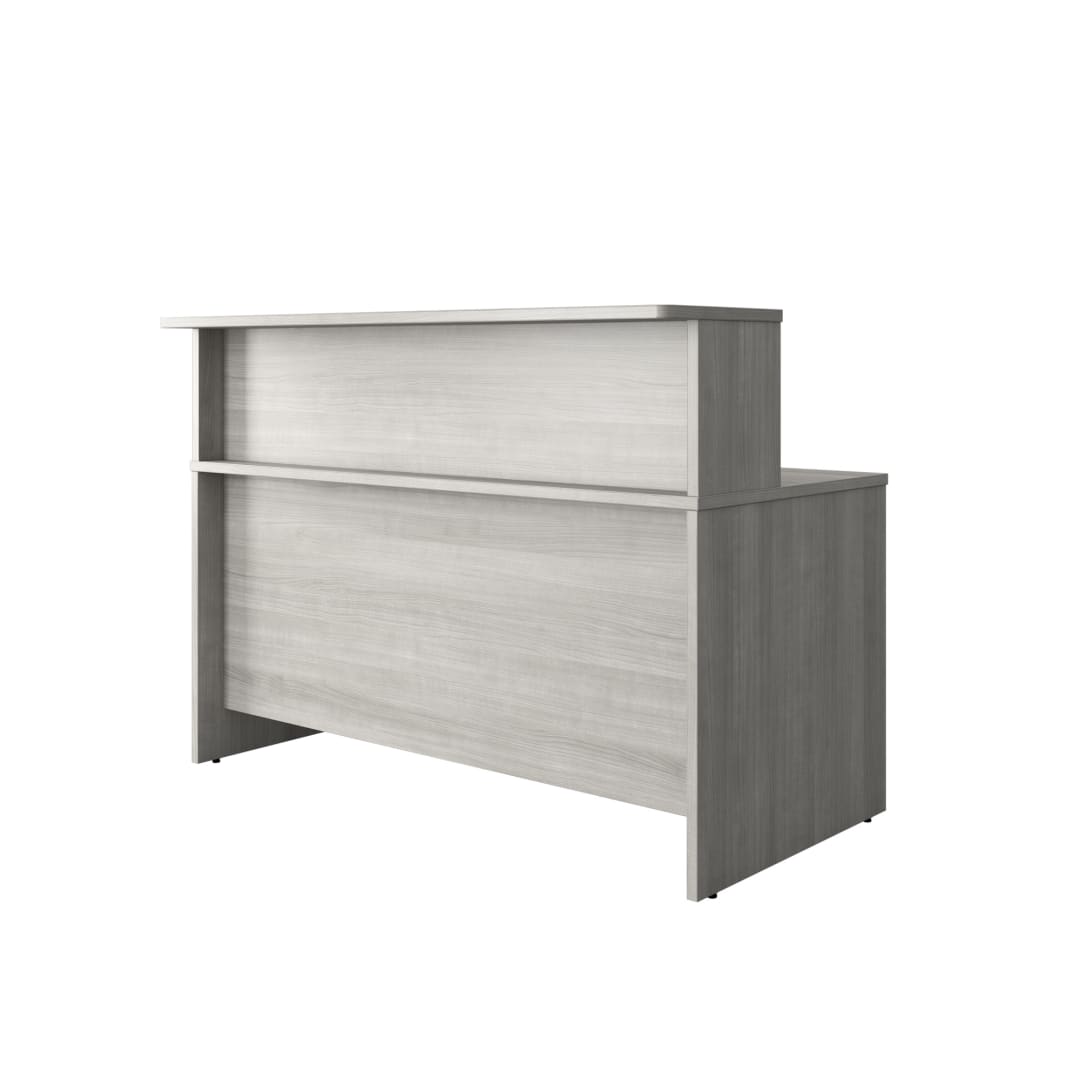 Cornerstone 59.5"W Executive Reception Desk, Slate Gray