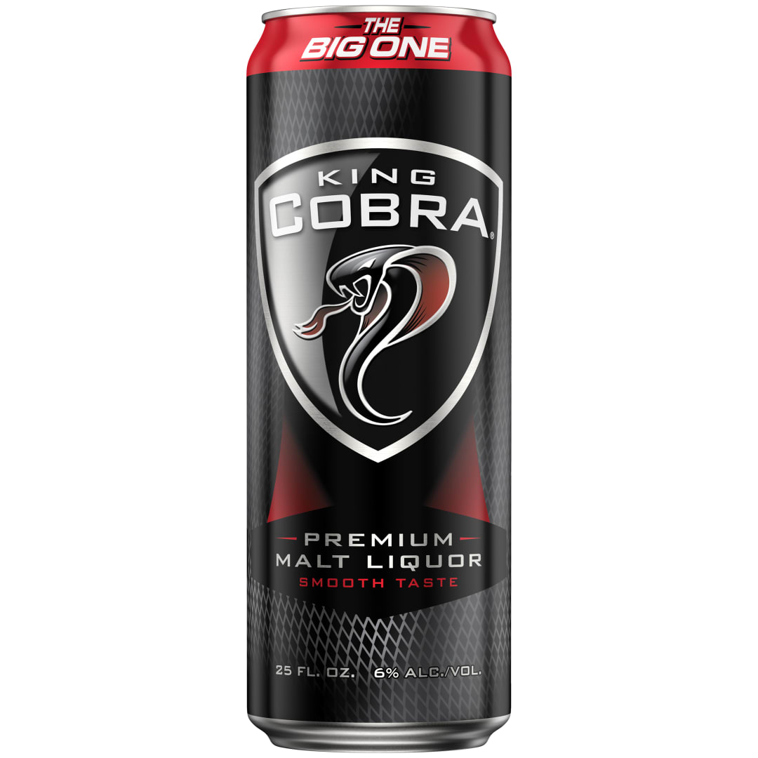 King Cobra Premium Malt Liquor, 25 fl. oz. Can, 6% ABV