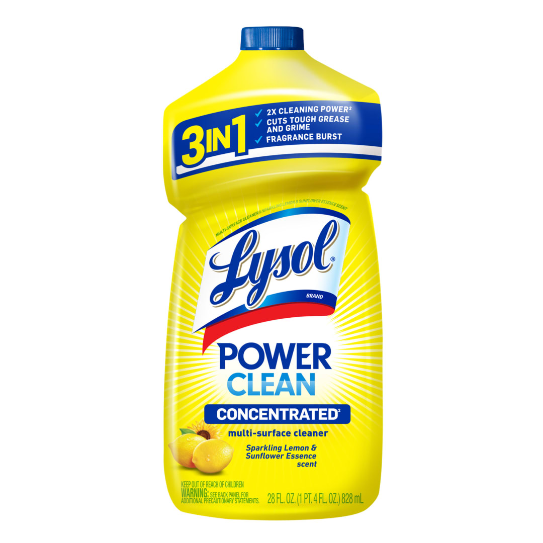 LYSOL® Multi-Surface Cleaner 2X Concentrated - Pourable Sparkling Lemon & Sunflower Essence 9/28 oz.