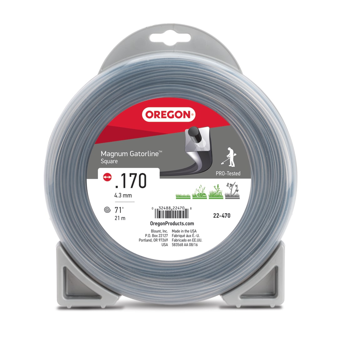 Oregon Magnum Gatorline Square Trimmer Line, .170 inch by 71 Foot