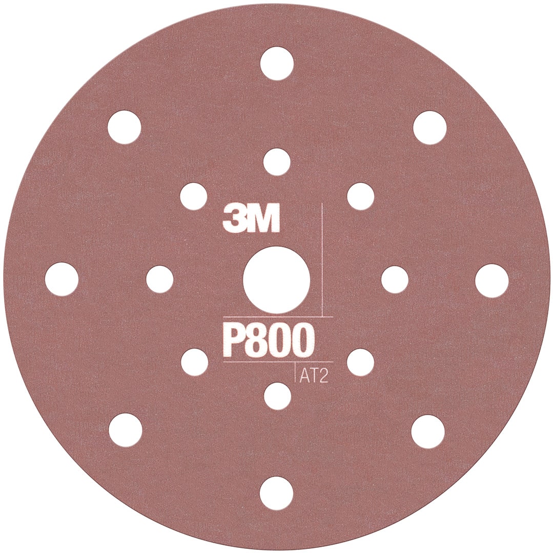 3M™ Hookit™ Flexible Schleifscheibe 270J, 150 mm, 17-fach gelocht, P800, 34802