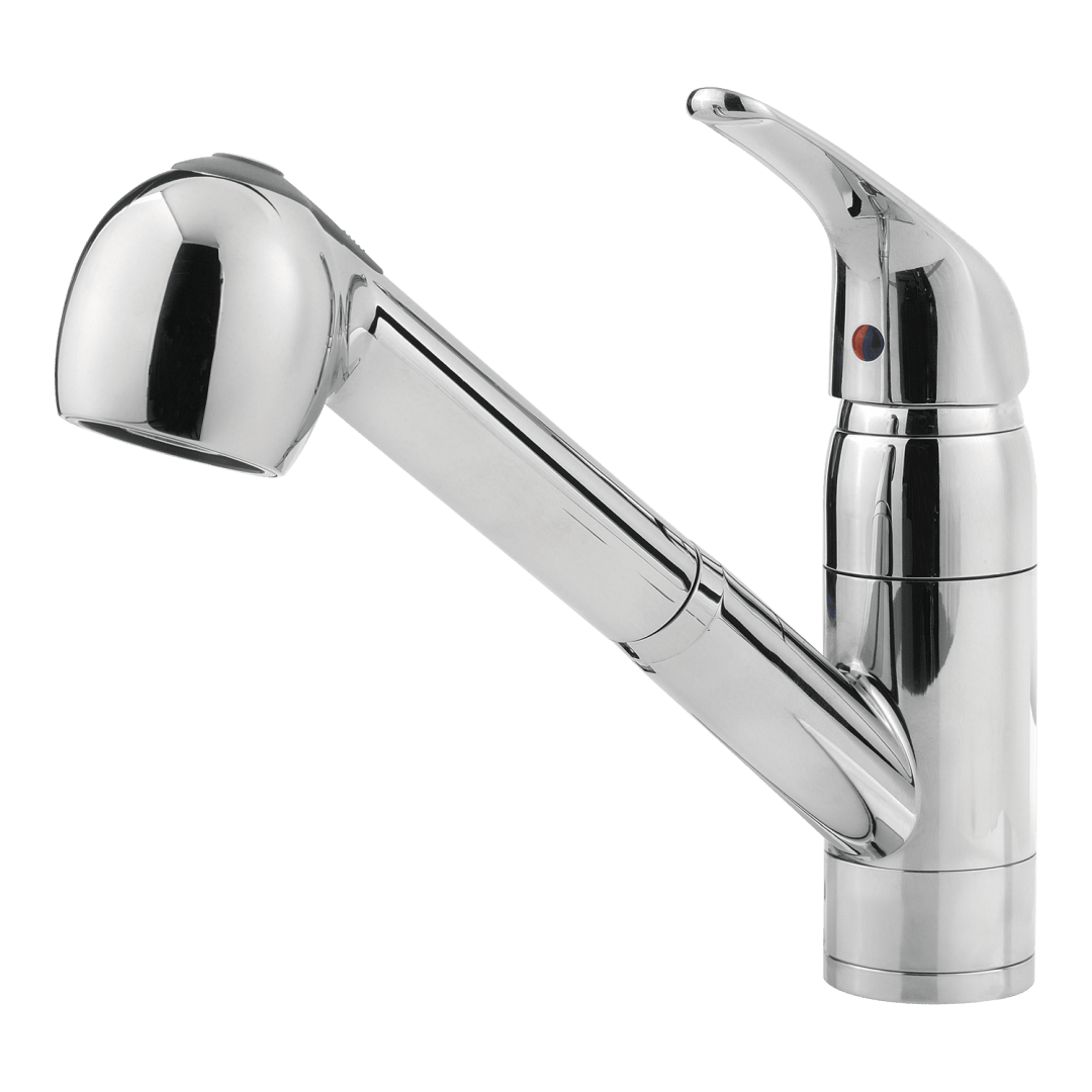 Pfirst Series 1-Handle Pull-Out Kitchen Faucet in Polished Chrome