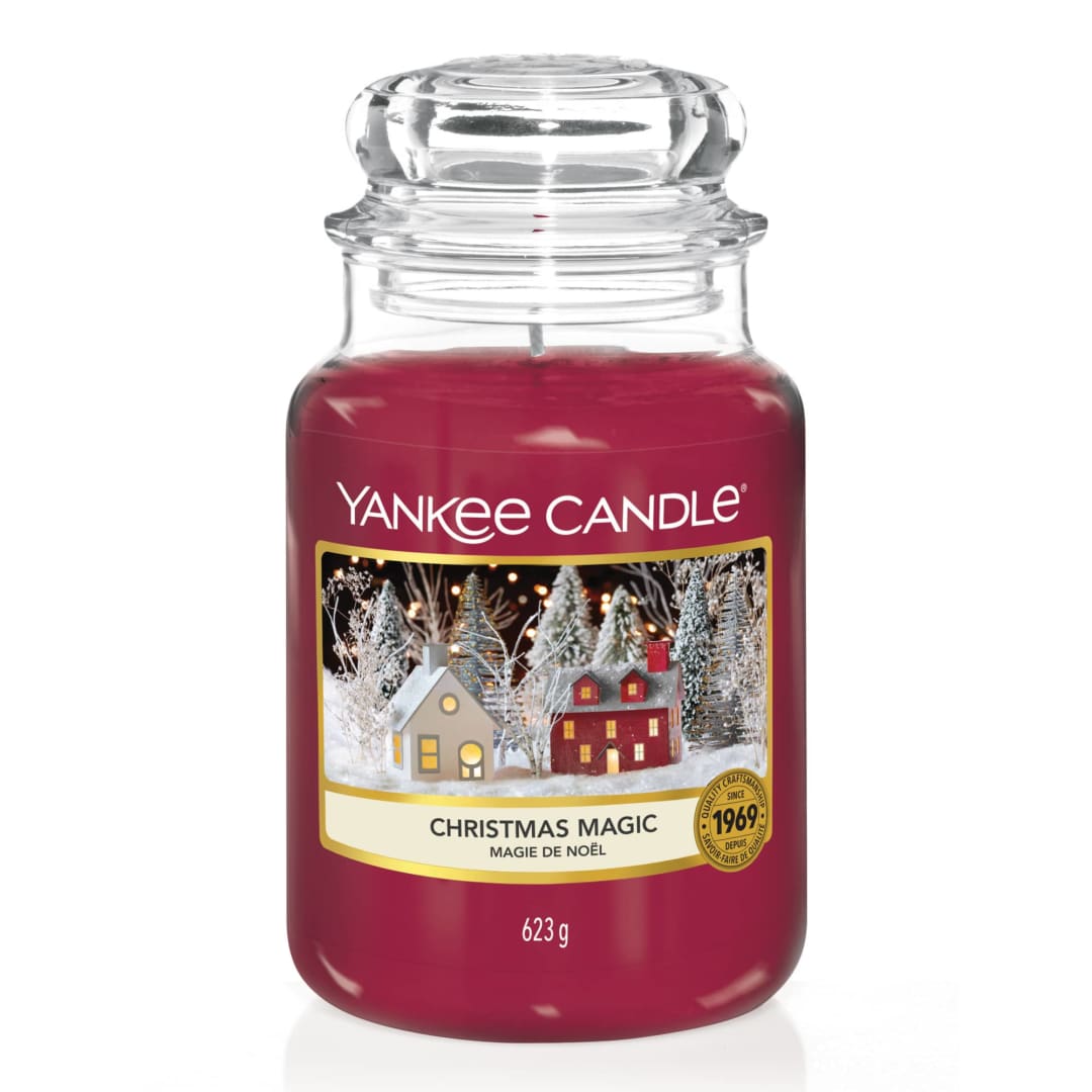 Yankee Candle® Scented Candle | Christmas Magic Large Jar Candle | Burn Time: up to 150 Hours