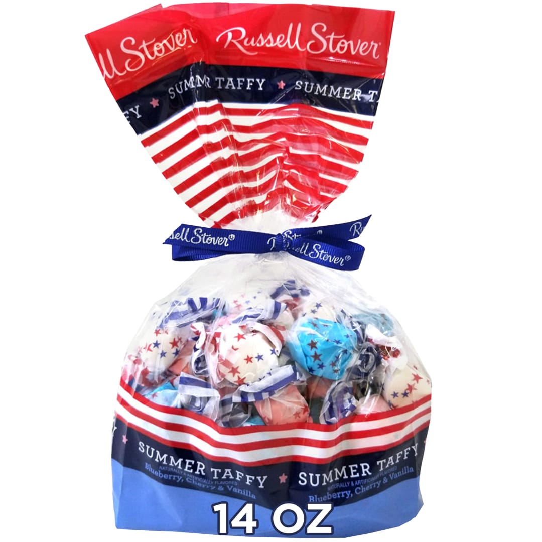 RUSSELL STOVER Americana Salt Water Taffy, 14 oz. bag