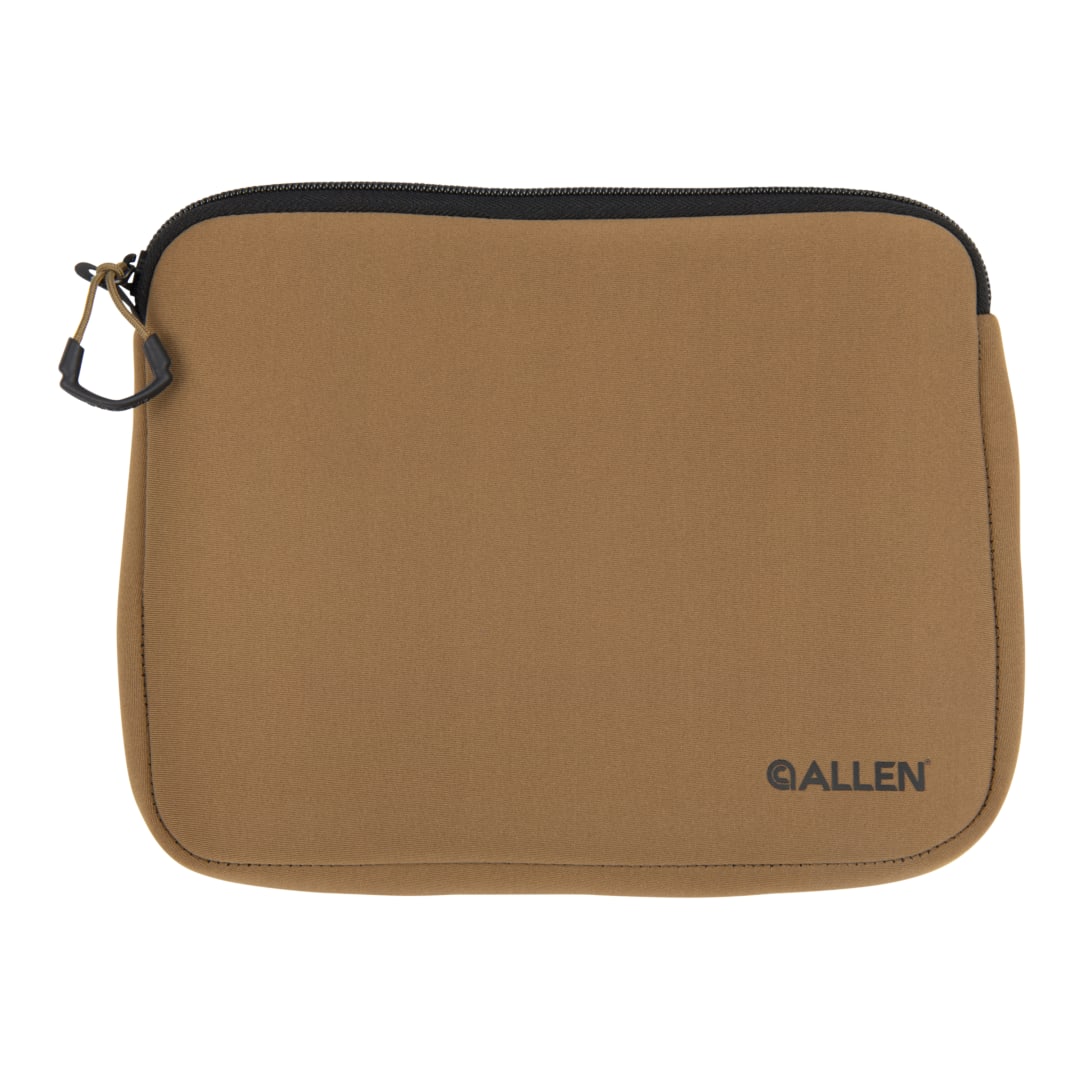 Allen Company Neoprene Pistol Pouch, Full-Size Handguns up to 9”, FDE