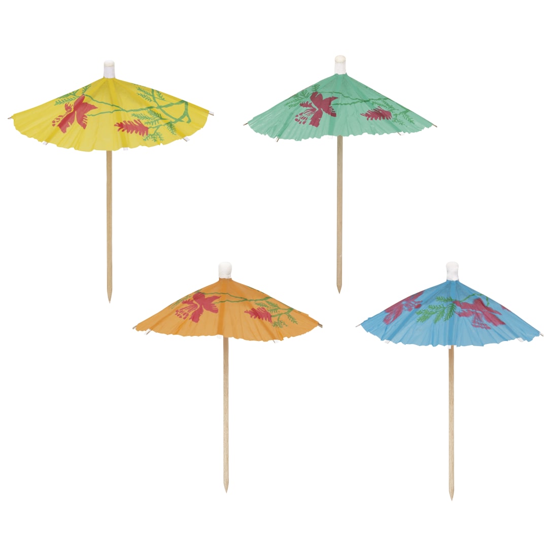 Paper Umbrella Picks, 10ct