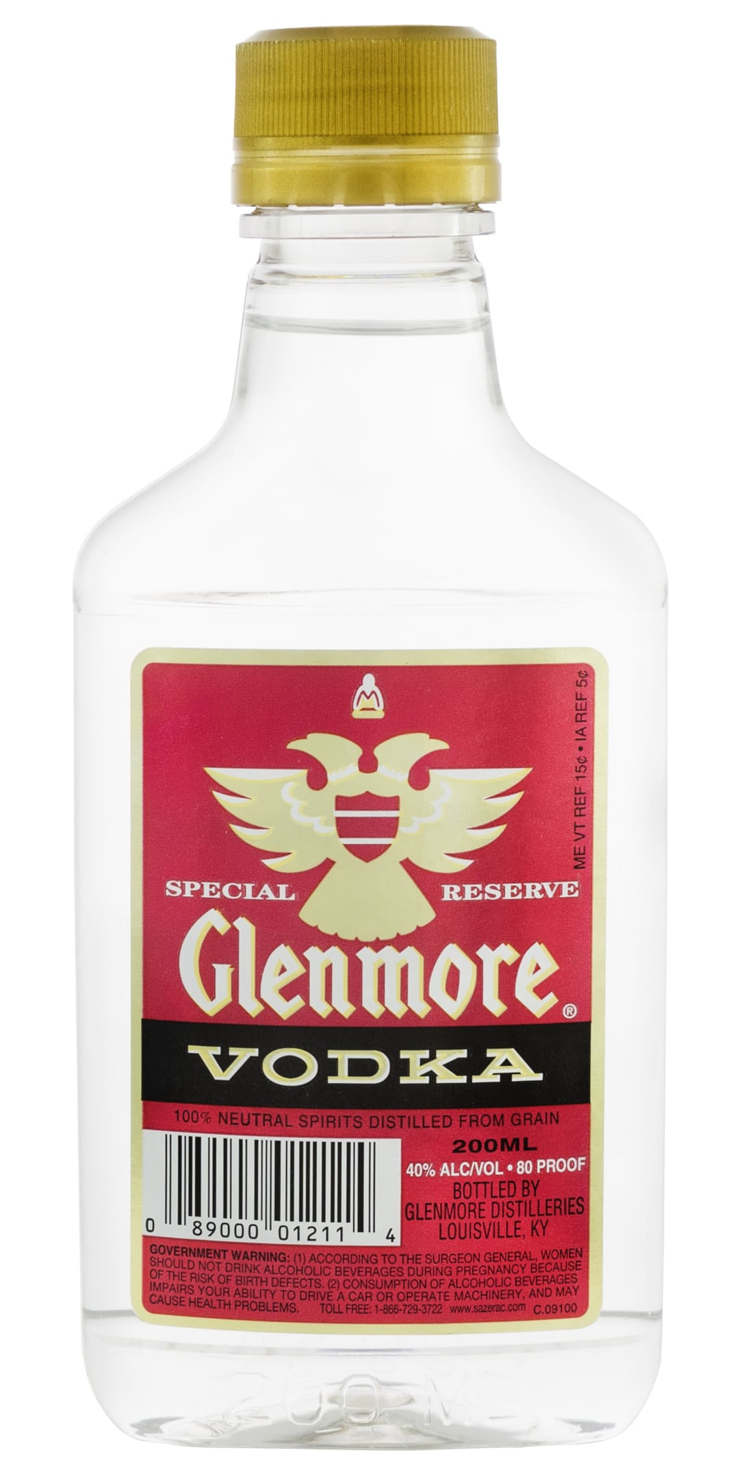 Glenmore Special Reserve Vodka 200ml 80 Proof