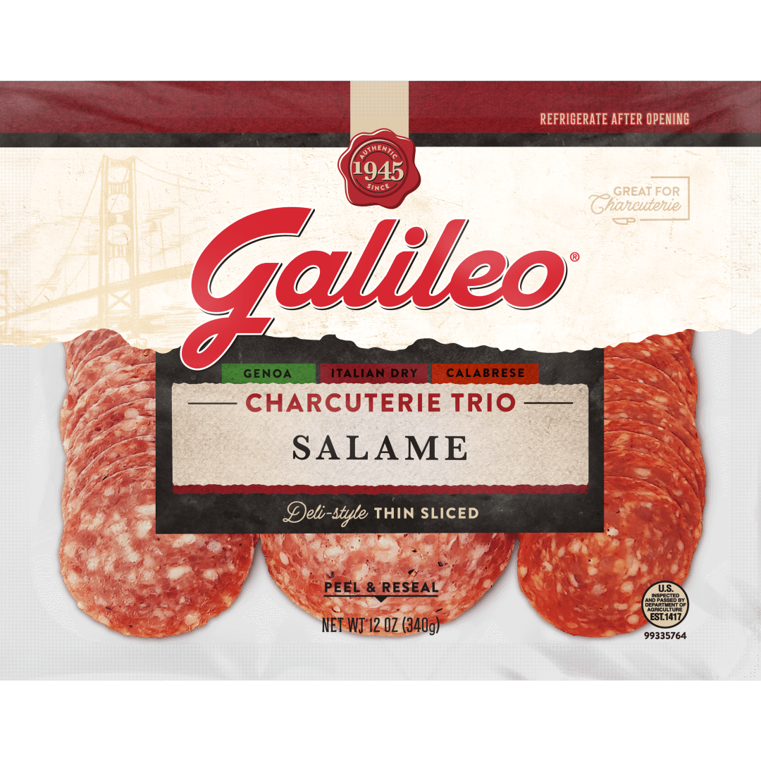 Galileo Salame Charcuterie Trio (Genoa, Italian Dry, Calabrese), 12 oz