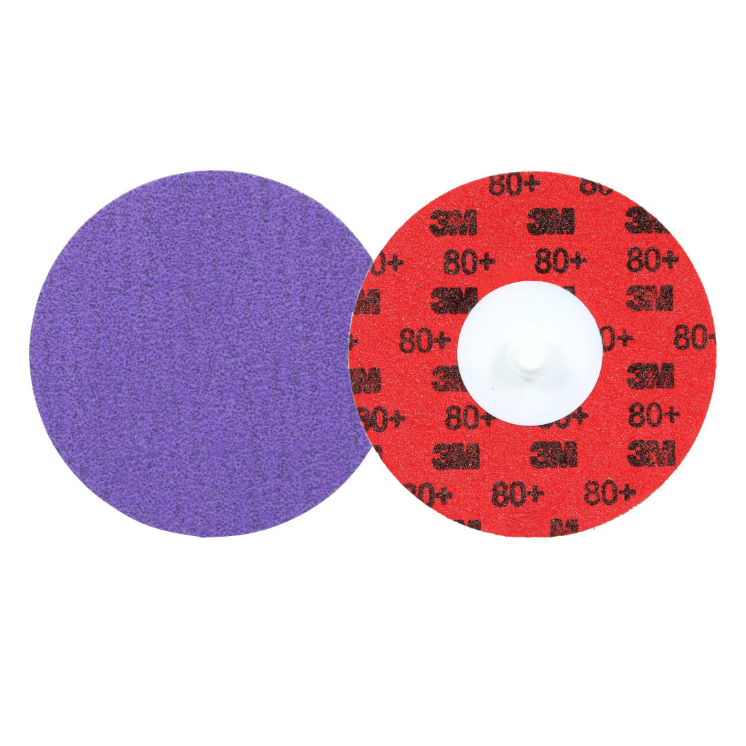 3M™ Cubitron™ 3 Roloc™ Dayanıklı Kenar Diski 1184F, 80+ YF-weight, TR, Purple, 76 mm, 50/Carton, 200 ea/Case