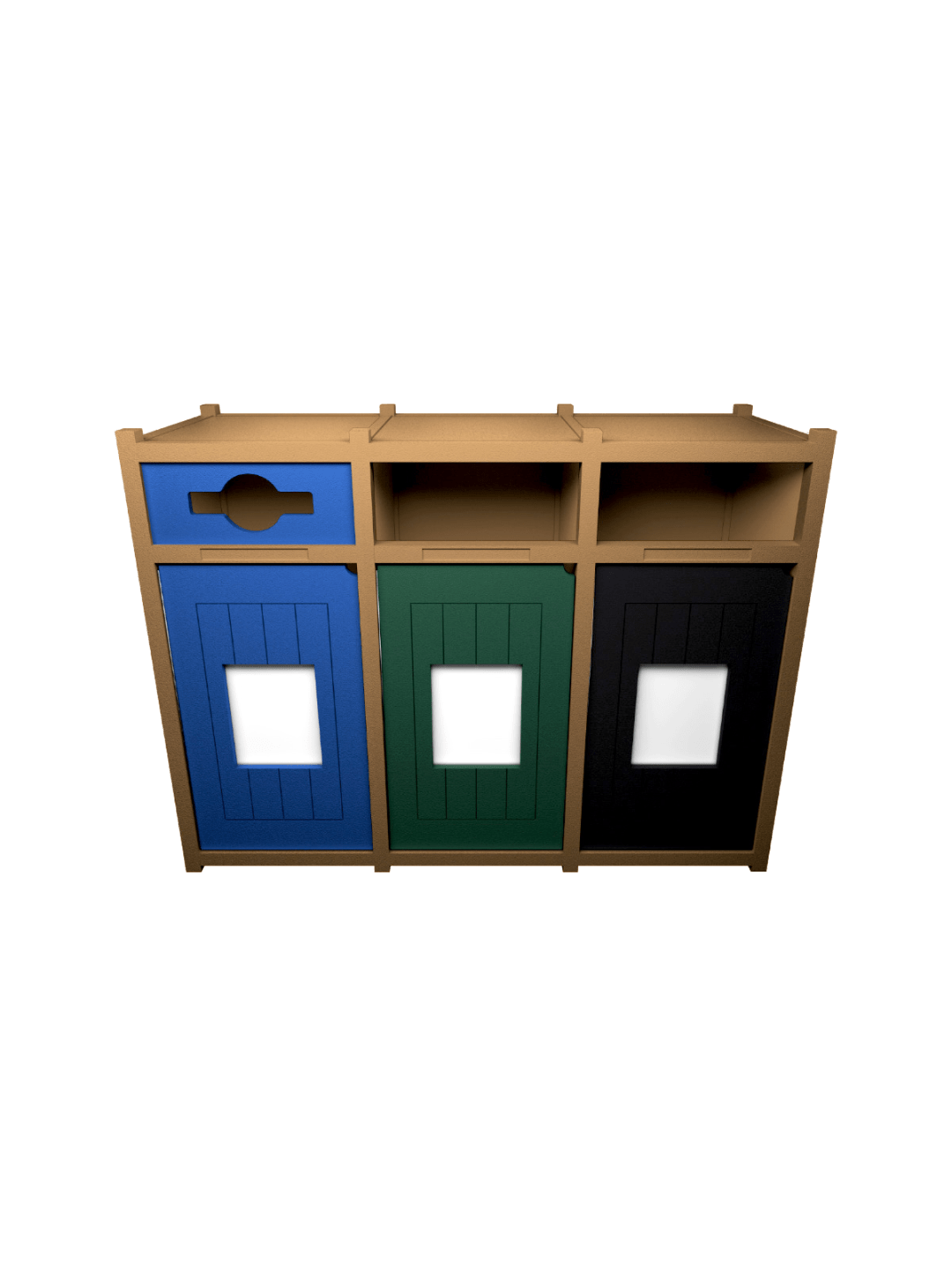  VISION - Triple - Unit - Mixed-Full-Full - Cedar-Blue-Green-Black