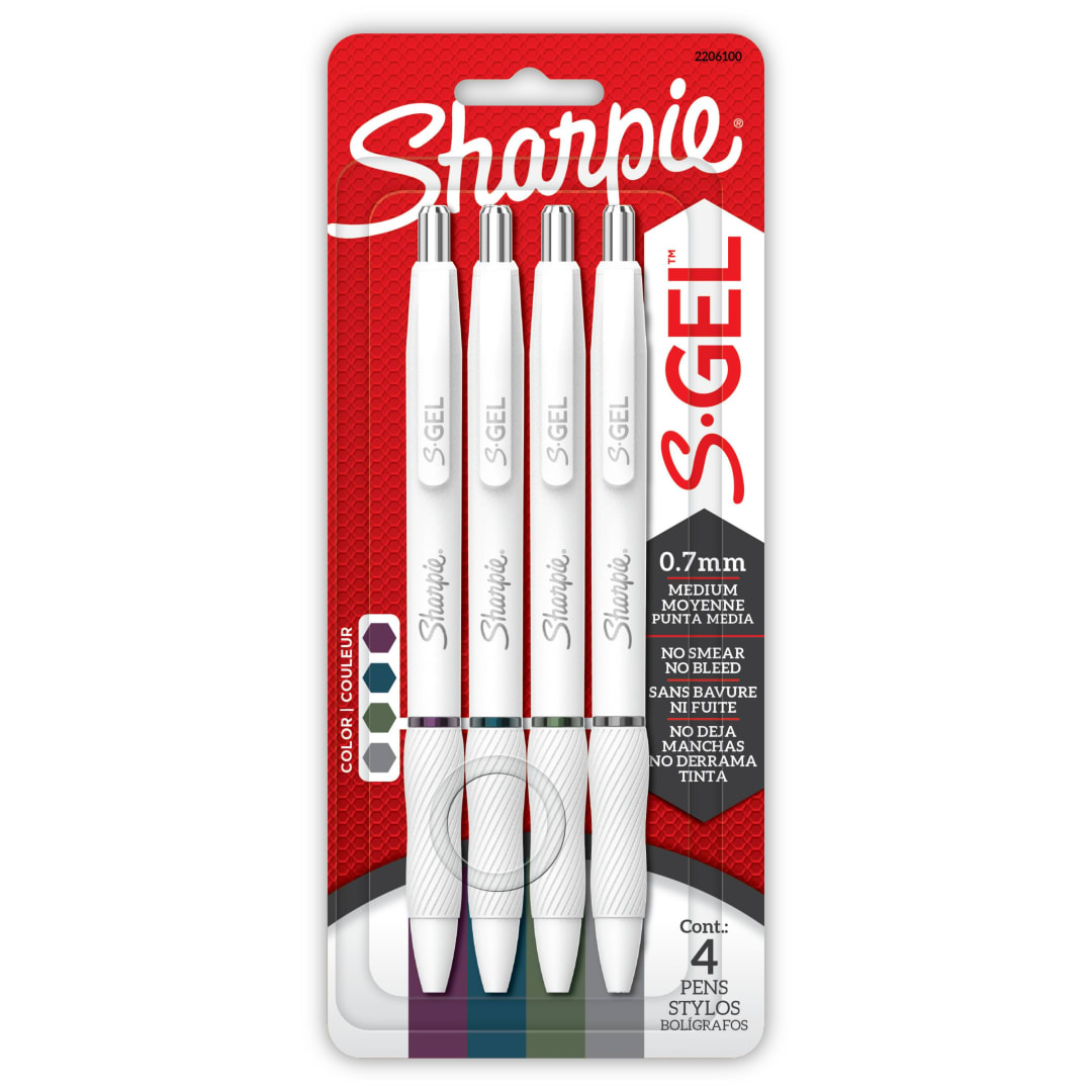 SHP S-GEL WHT FASH R.DRK 4CT CARD REPACK