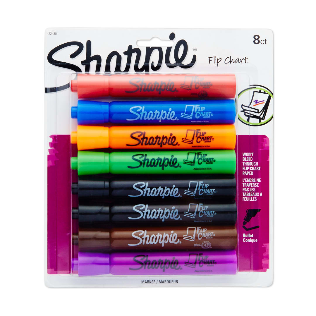 FLIP CHART 8 COLOR SET CARDED