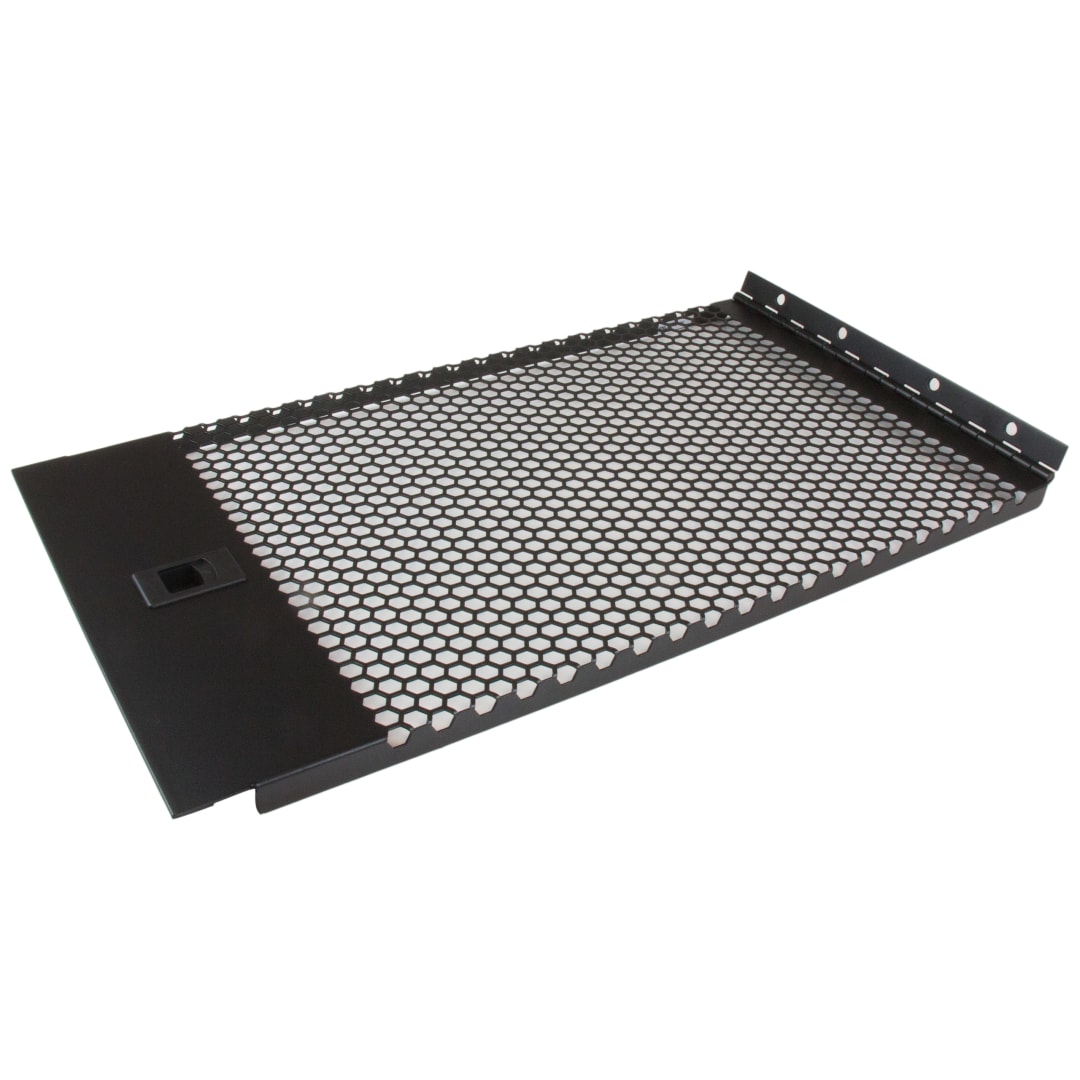 6U Hinged Vented Blank Rack Panel