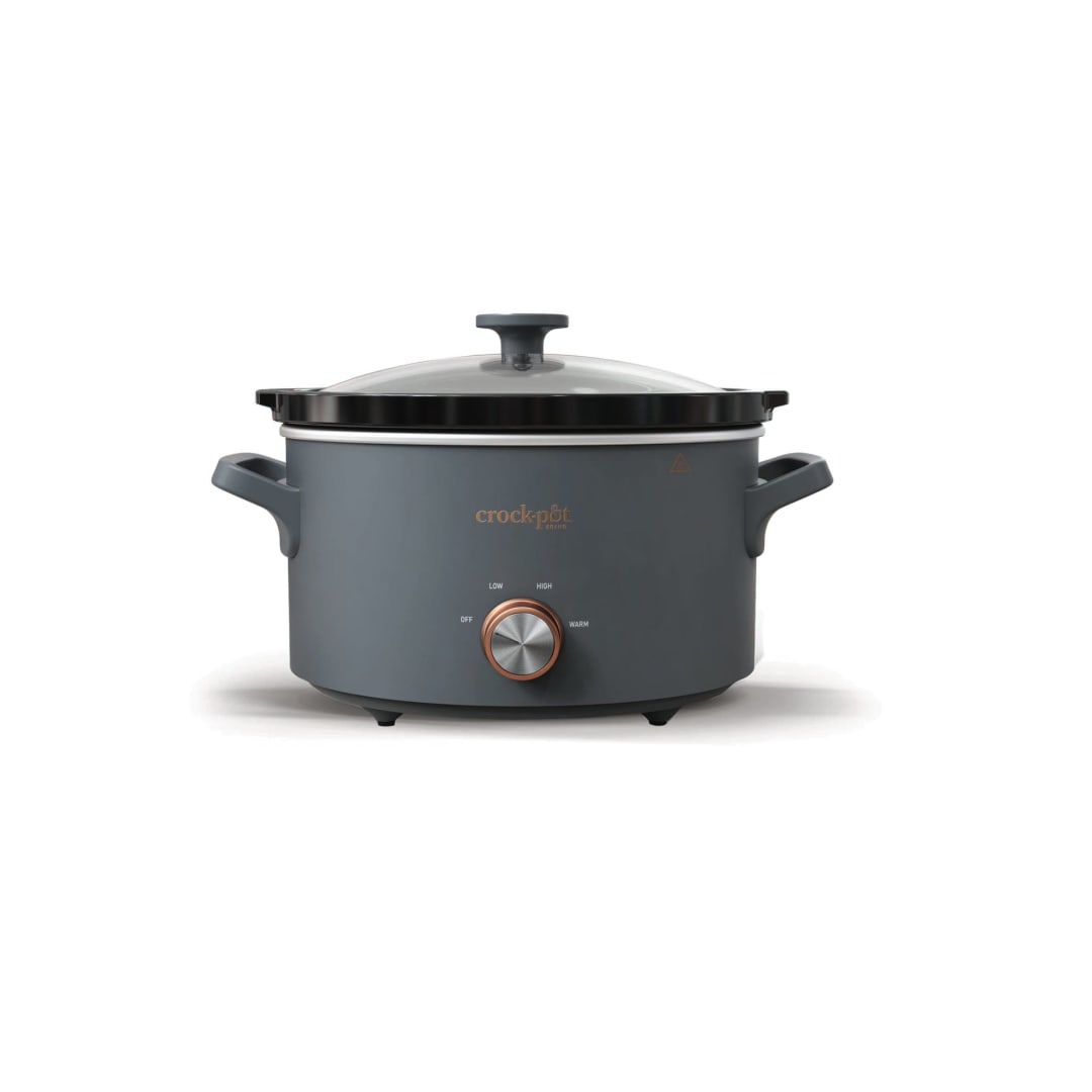 Crock-Pot Manual 4-Quart Slow Cooker, Mussel Gray