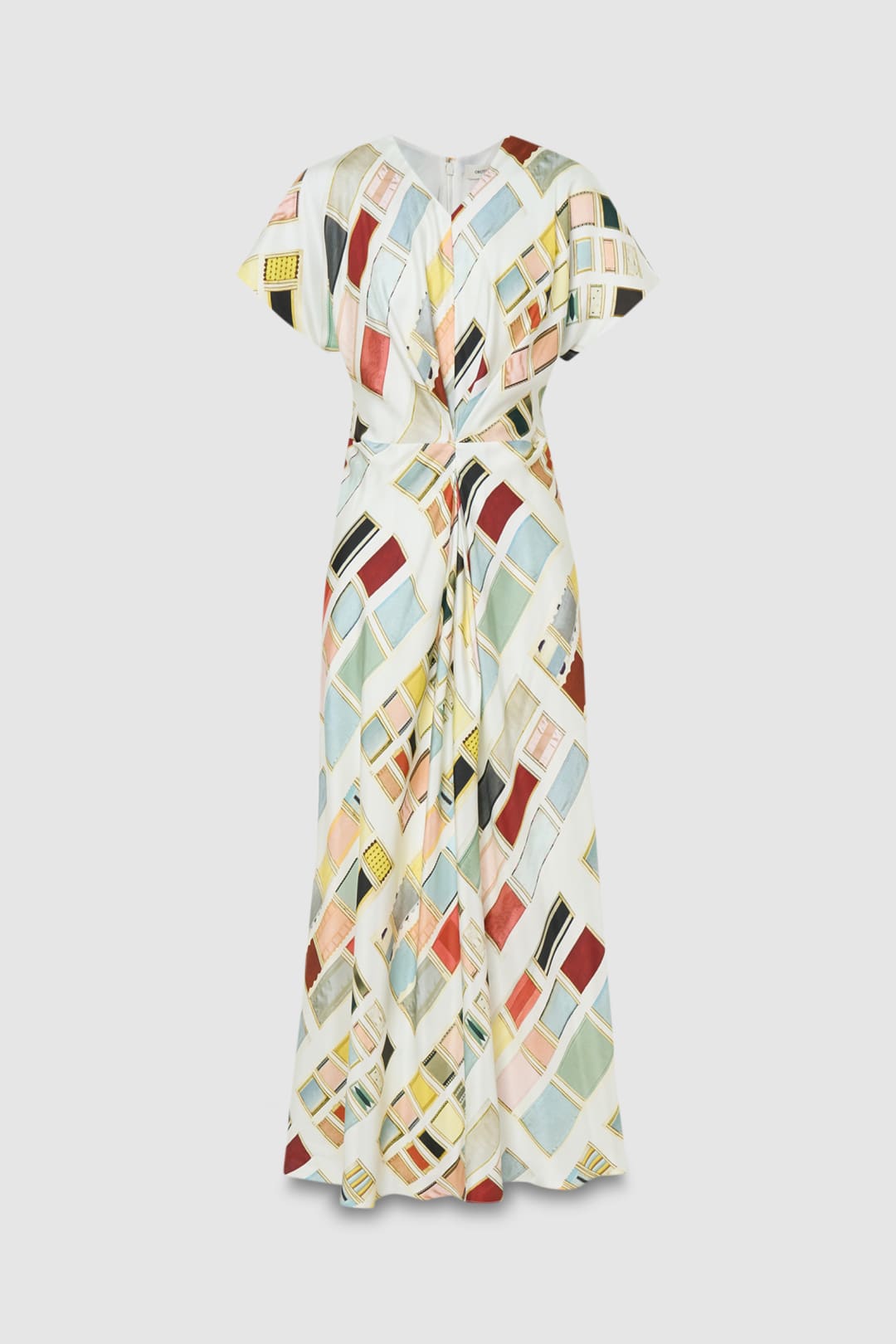 Vintage Ribbon Print Dress
