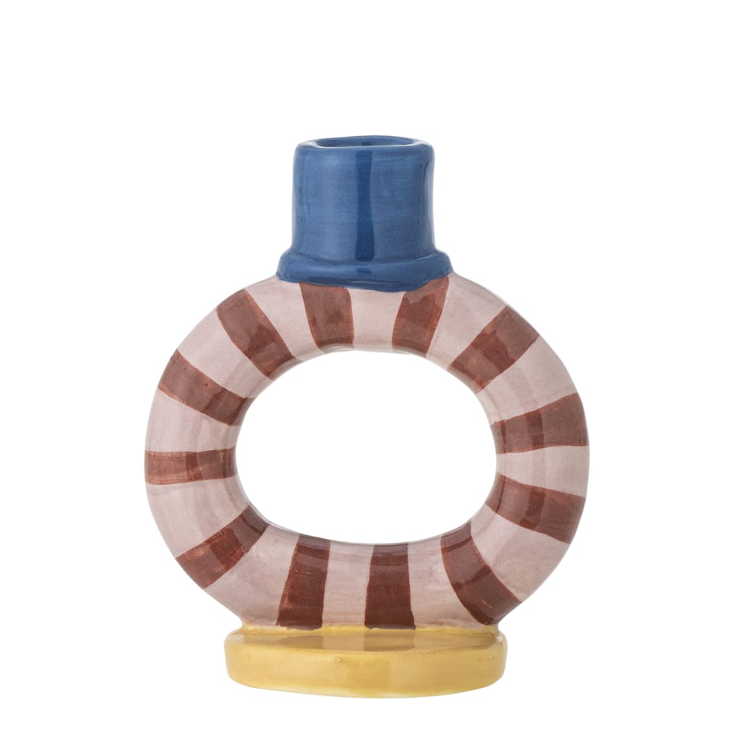 82062930 - Tacana Candle Holder, Multi, Stoneware STOCK: 132