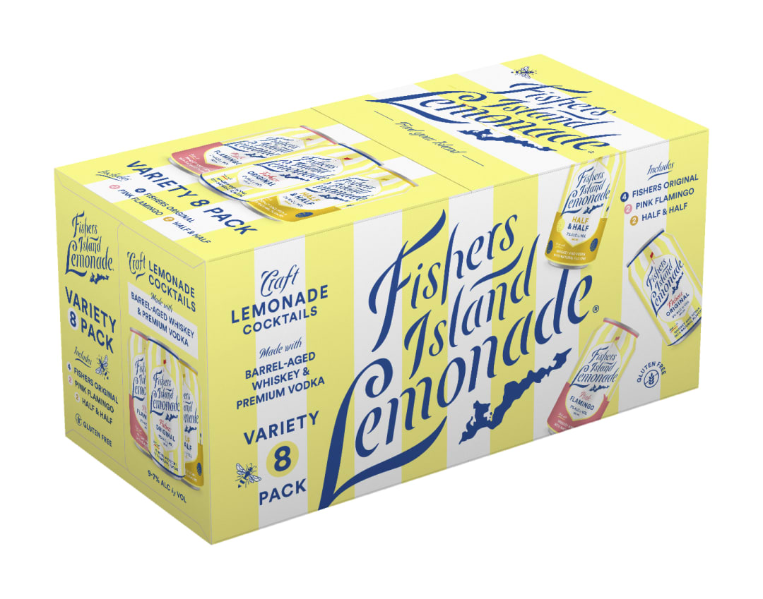Fishers Island Lemonade Variety Pack 8 Pack of 355ml Cans