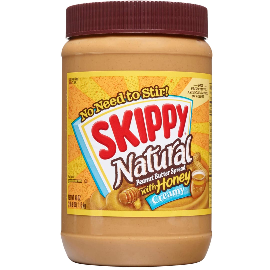 SKIPPY Natural Creamy Peanut Butter Spread with Honey