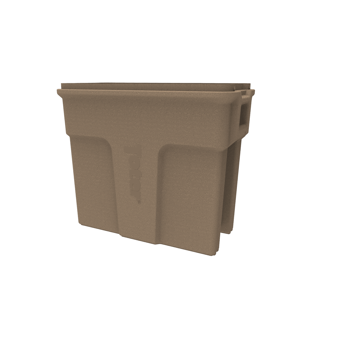 16 Gallon Slimline Rectangular Trash Can - Sandstone