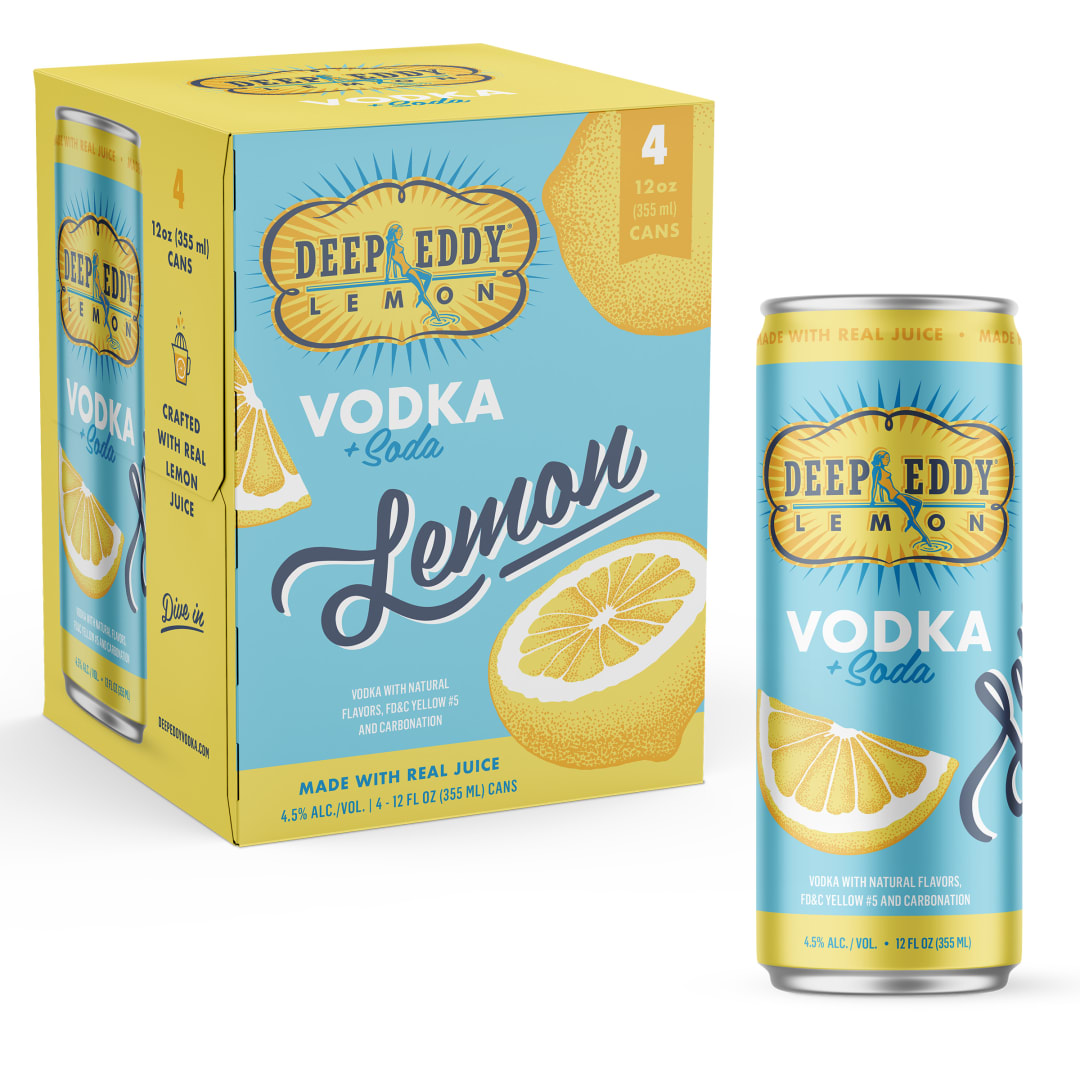 Deep Eddy Ready to Drink Vodka Lemon Can 6/4PK 355ML