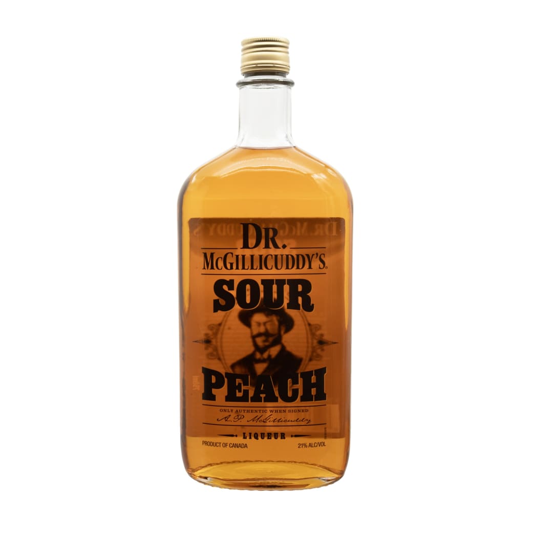 Dr McGillicuddy's Sour Peach Liqueur 750ml 42 Proof