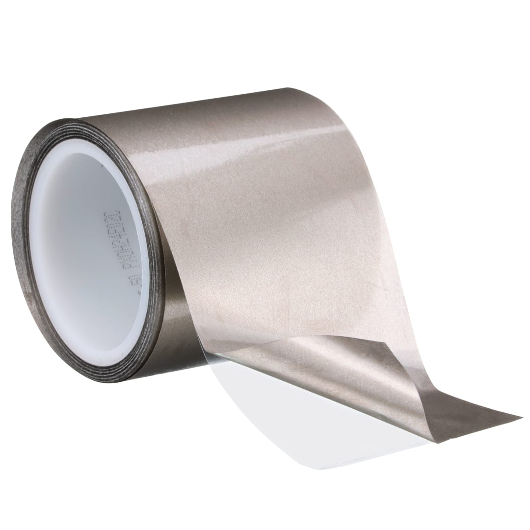 3M™ Elektrisch leitfähiges doppelseitiges Klebeband 5113DFT, Grau, 105 mm x 10 m, 8 Rollen/Packung