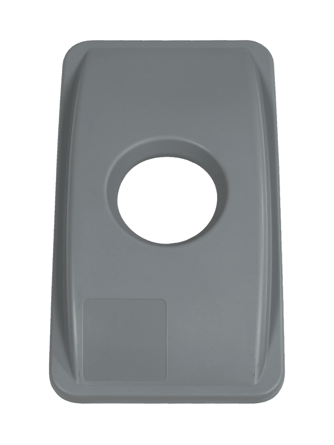  WASTE WATCHER - Single - Lid - Circle - Executive Grey