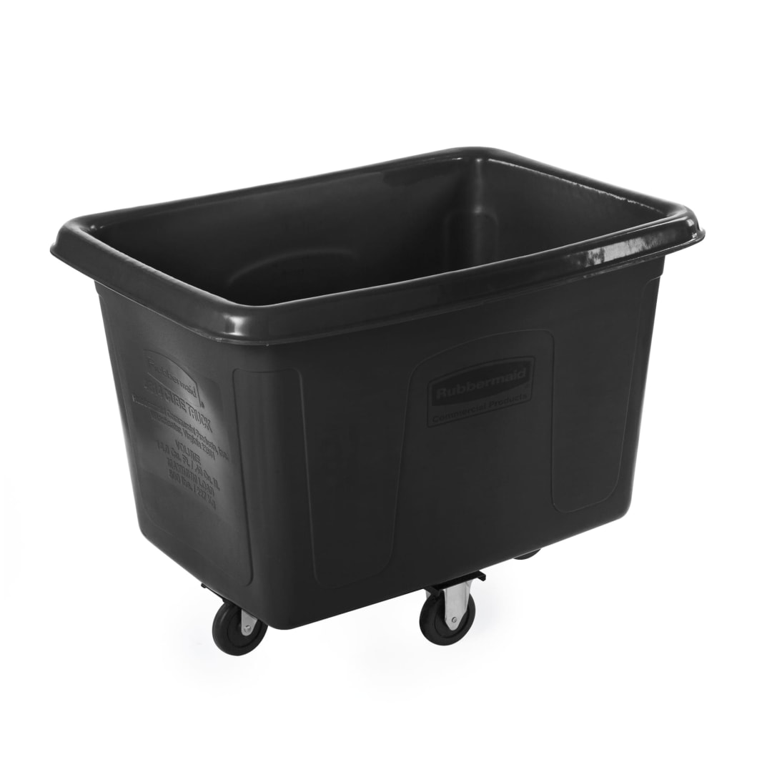 Rubbermaid Commercial Products 14 Cubic Foot, Cube Truck, Black