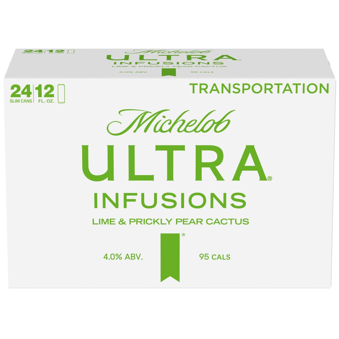 Michelob ULTRA Lime Cactus Light Beer, 24 Pack 12 fl. oz. Slim Cans 4.0% ABV