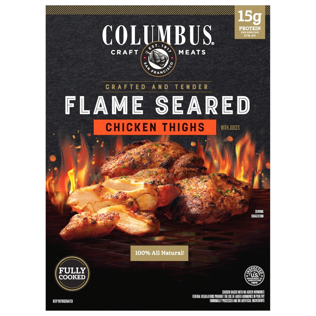6 pack 24 oz flame seared chicken thigh