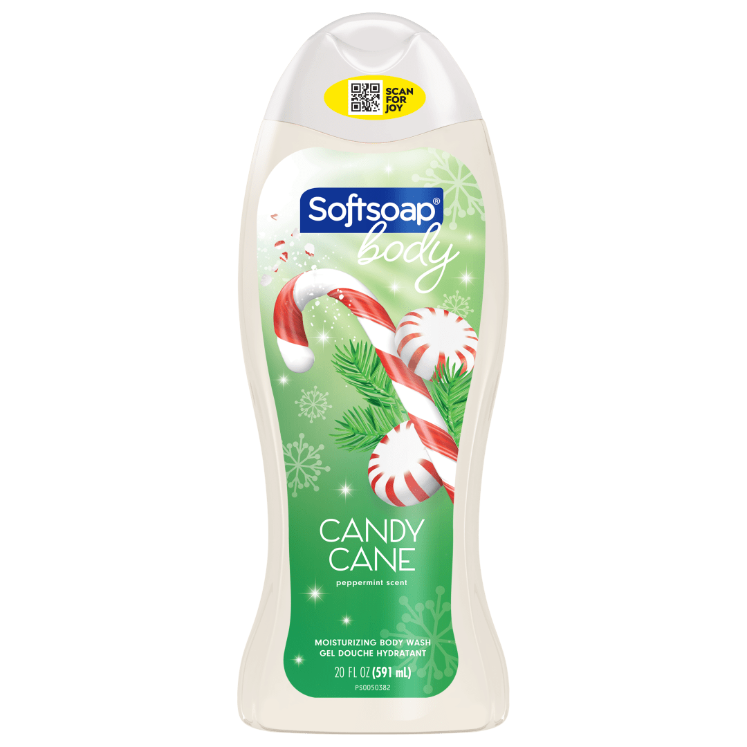 Softsoap Candy Cane Body Wash 20 oz Bottle