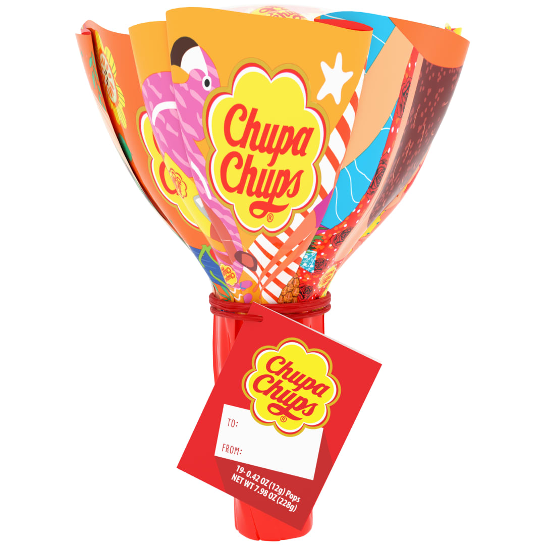 Chupa Chups Lollipops Assorted Flavors 19 pc Bouquet