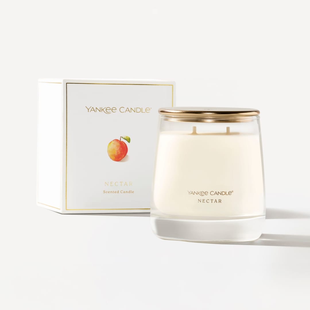 Yankee Candle Nectar, 12 oz Premium Medium Jar Candle with up to 60 Hour Burn Time