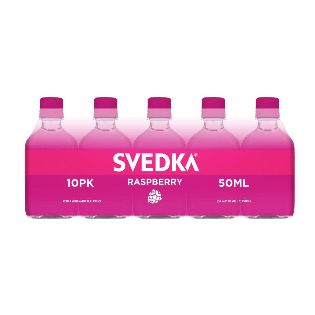 Svedka Raspberry Vodka 10 Pack 50ml 70 Proof
