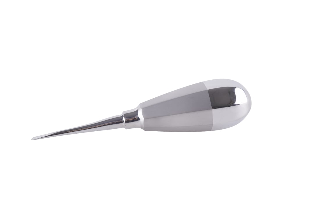 KRUUSE Dental Luxator with Stubby Handle, 4mm