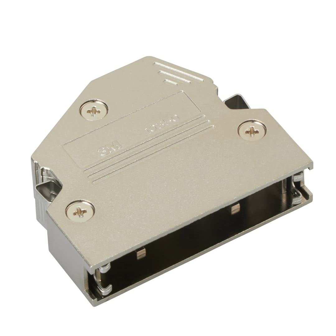 3M™ 10350-C500-00, MDR Rundkabel Verbinder Griffkappe, 60° Kabelausgang, Metall, 50-pol, 103 Serie