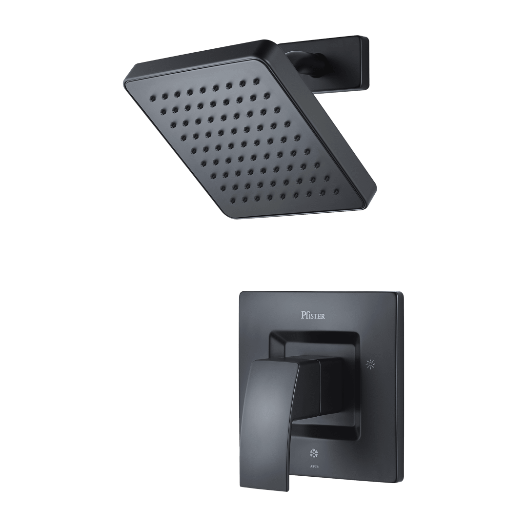 Kenzo 1-Handle Shower Only Trim Kit in Matte Black