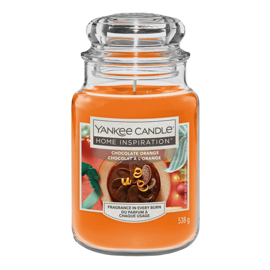Yankee Candle® Home Inspiration Scented Candle | Chocolate Orange Large Jar Candle | Long Burning Candles: Up to 125 Hours | Perfect Gifts for Women
